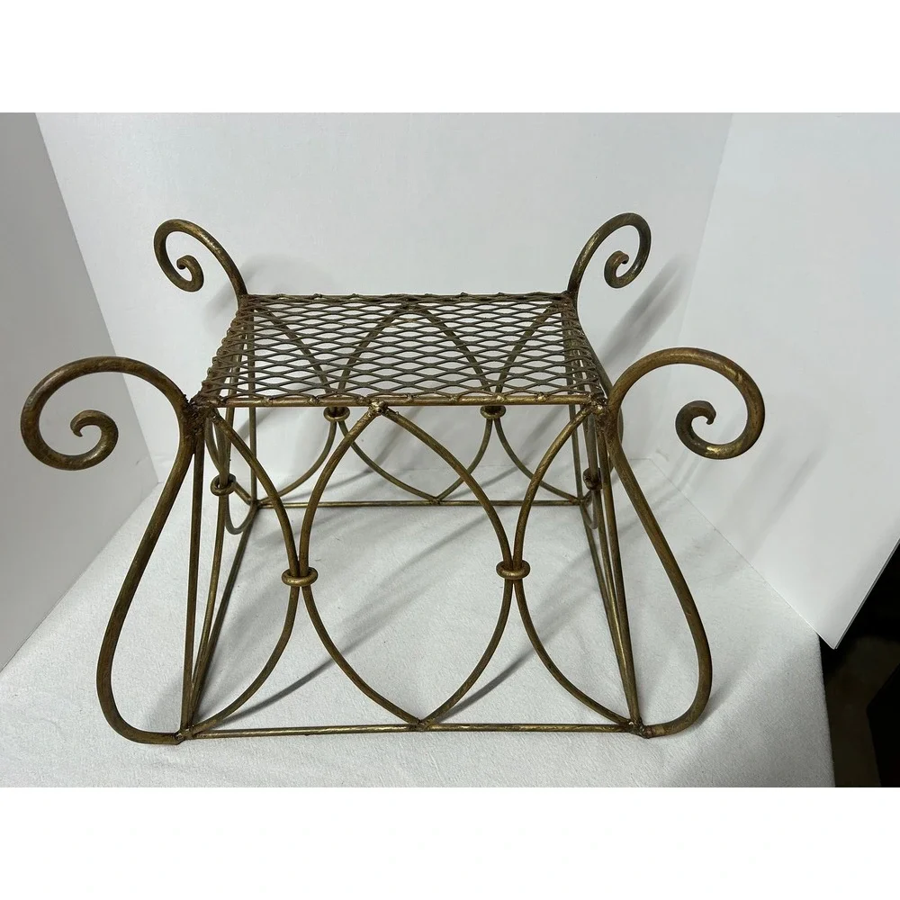 Art Deco Magazine Rack Vintage Brass Gilt Gold Finish‎ MCM Hollywood Regency
